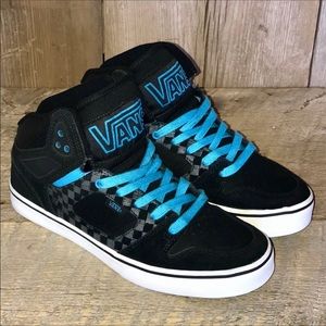 Vans Allred Skate Sneaker Shoes Black Blue Mens 11